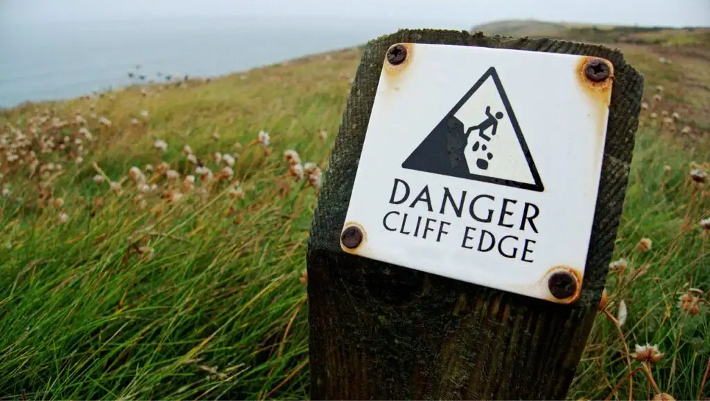 danger, cliff, edge