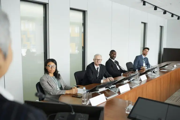 People Sitting in a Conference Room