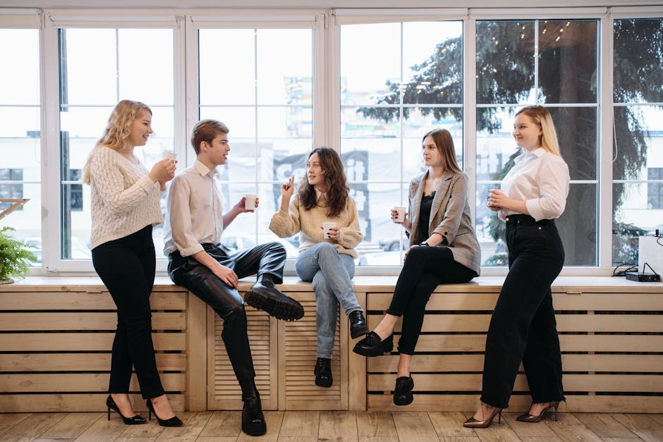 Group of People Having a Coffee Break